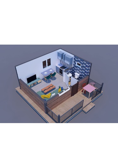 28 M² Prefabrik Ev