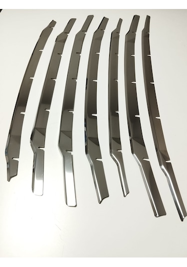 Ford Courier Krom Ön Panjur 7 Parça 2018-2023 Paslanmaz Çelik