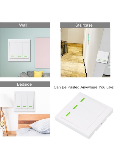 Dianziye 433mhz 3 Kanal Ev Otomasyon Kumanda Paneli - İki Yönlü Kontrol, Merdiven Lambası Uyumlu, 12v Pil Ve Çift Taraflı Bant İçerir