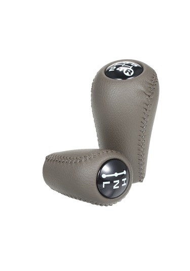 Ranyeek Toyota 4 Runner Hilux Land Cruiser Prado İçin Deri Vites Kolu Kolu, 5 Vitesli Konforlu Tutuş, Kolay Kurulum, Dayanıklı Gri Vites Kolu Gri