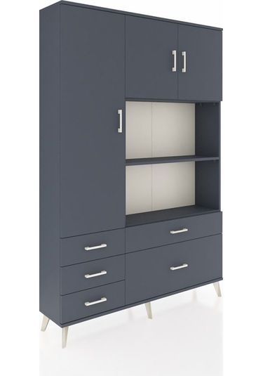 Arges Dolap 7 Raflı 5 Çekmeceli 3 Kapaklı 132x30x195 Antrasit-antrasit/antrasit Antrasıt/antrasıt Arges Dolap 7 Raflı 5 Çekmeceli 3 Kapaklı 132x30x195 Antrasit-antrasit/antrasit Antrasıt/antrasıt