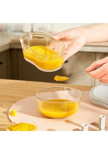 Sarımsak Presi Öğütücü Manuel Gıda Doğrayıcı El İtmeli Sarımsak Kesici Taşınabilir Gıda Gri