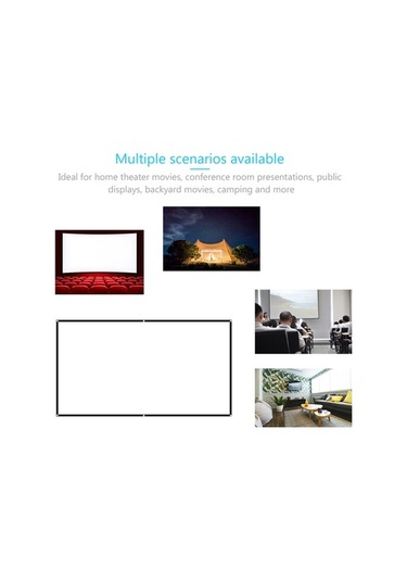 Didadodo 150 Katlanır Projeksiyon Perdesi - Ev Ve Ofis Kullanımı İçin, Optik Gerçeklik