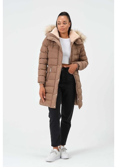 Pique Veronıka Kadın Mont-k.bej Koyu Bej