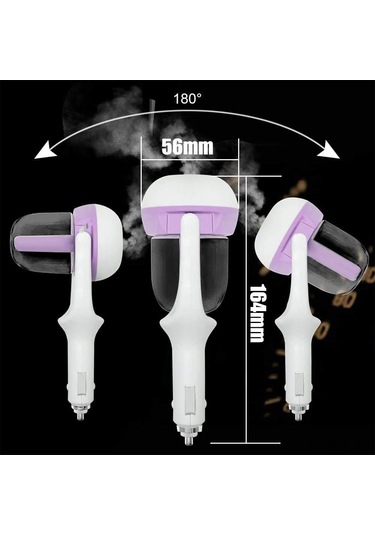 Honmex Araç İçin Nemlendirici Ve Aromaterapi Dağıtıcı - 25ml/saat Sprey Hacmiyle Stres Azaltıcı Kokular