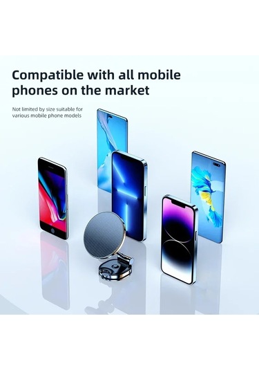 Liangmei 360 Döndür Manyetik Araç Telefonu Tutucu Standı Cep