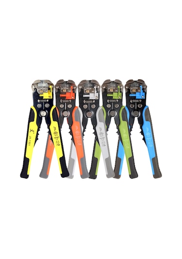 Aubyhe Jx-1301 Kırmızı Multifonksiyon Tel Soğutucu: Otomatik Soğuma, Kesme Ve Presleme - Çelik Ağızlı 10-24 Awg Kırmızı