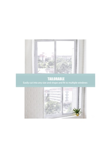 Tenfowee Beyaz Nylon Pencere Teli 1.3x1.5m Komar Ve Haşere Engeli Özlük Yapışkanlı Kesilebilir Dıy Kurulum Dayanıklı Ve Yıkama Uygun