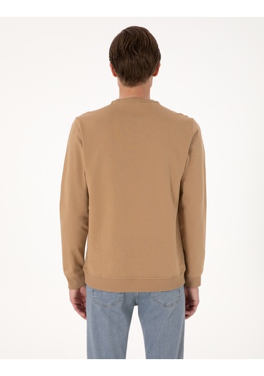 Pierre Cardin Erkek Açık Kahverengi Sweatshirt 50314054-vr002 Açık Kahverengi