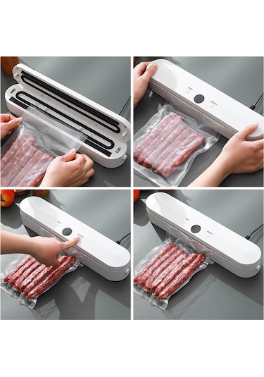 Sones Gıda Vakum Paketleme Makinesi 60kpa Emiş, Tekli / Vakum Paketleme Modları 10 Vakum Torbası Ab Fişi