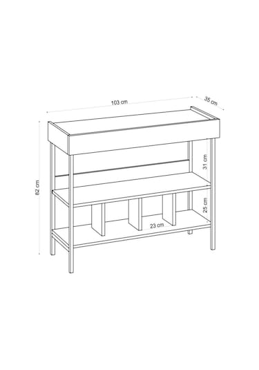 Decormet Nelly Dresuar Safir Meşe -dec-20074 Safirmeşe