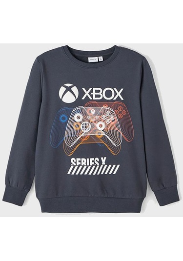 Name İt Erkek Çocuk Bisiklet Yaka Sweatshirt 13221205 001 Antrasit