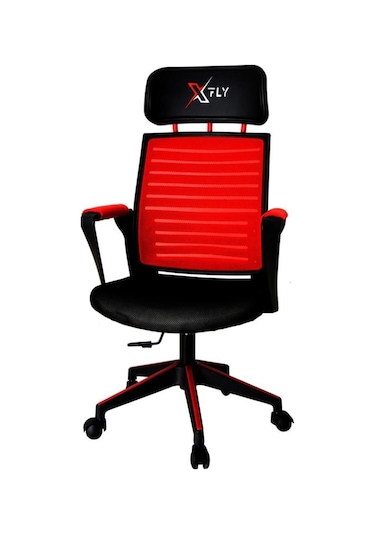 Xfly Plastik Ayaklı Oyuncu Koltuğu - Kırmızı File - 2395D0545