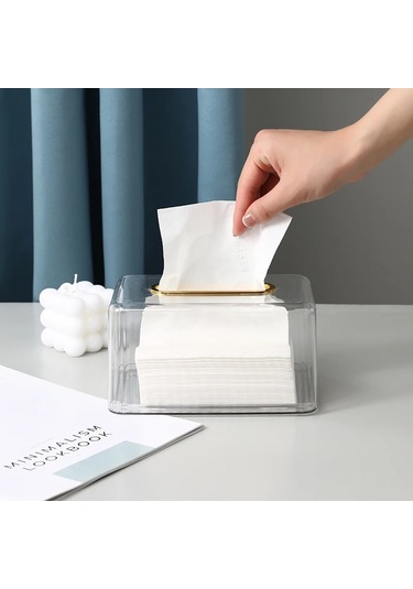 Şeffaflık L-beraberlik Kağit Kutu Masa Kağıt Havlu Kutusu Ev Oturma Odası Yaratıcı Çok Fonksiyonlu Sehpa Yemek Odası Masaüstü Yatak Odası