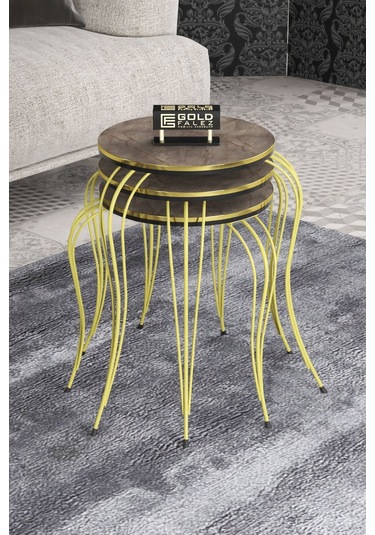 Zigon Sehpa C Lüx Gold Efes