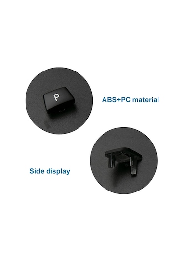 Araba Vites Kolu Oto Park Düğmesi Harf P Kap Bmw X5 X6 2007-2013, Sol Sürüş Siyah