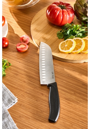 Dr. Inox Santoku Bıçağı 30 Cm Siyah Siyah