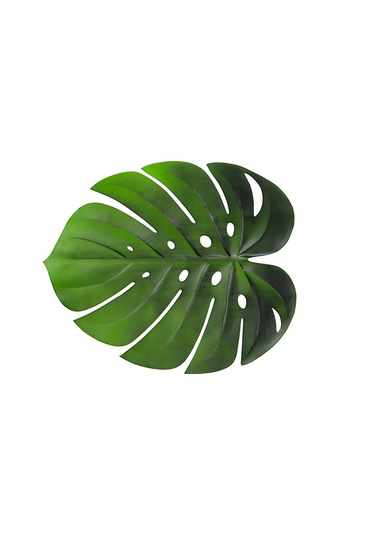 Yuntech01 Yeşil Evak Yapımı Kaplumbağa Yaprağı Desenli Anti Kayma Isı Yalıtımlı Yemek Masası Matı Tek Adet Yeşil