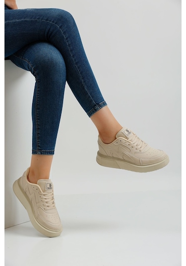 Devida Diana Serisi Kadın Spor Ayakkabı Bej