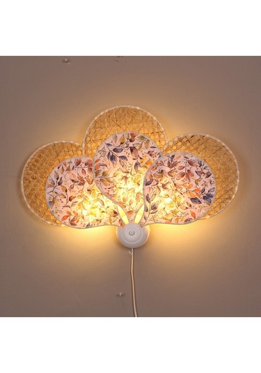 Yeni Papatya Doğal Hazeran & Keten Kumaş Aplik Mix