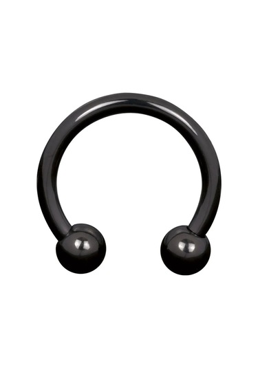Siyah At Nalı Piercing 10 Mm Çelik Septum Dudak Helix Tragus Küpe