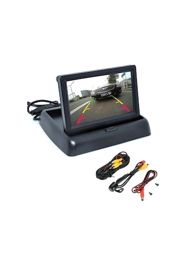 Aem Araç Geri Park Sensörü Monitör Ve Kameralı Ses İkazlı Siyah Göz Aem Aem11 1050ps