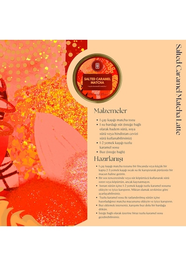 Mim and More Salted Caramel Matcha Tuzlu Karamelli Matcha 100 G