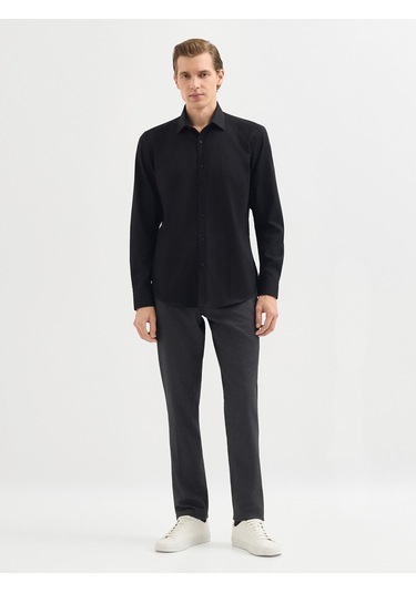 Karaca Erkek Slım Fıt Gömlek-siyah 11.25w.04.026 Siyah