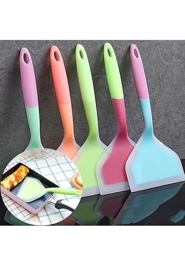 Trendooze Çok Amaçlı Mor Silikon Spatula Fırın Izgara Yapışmaz Dayanıklı Gaojunshop01 Pişirme Mor