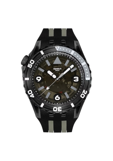 Swatch Sscu09b100 Black Sea Nettle Erkek Kol Saati Siyah