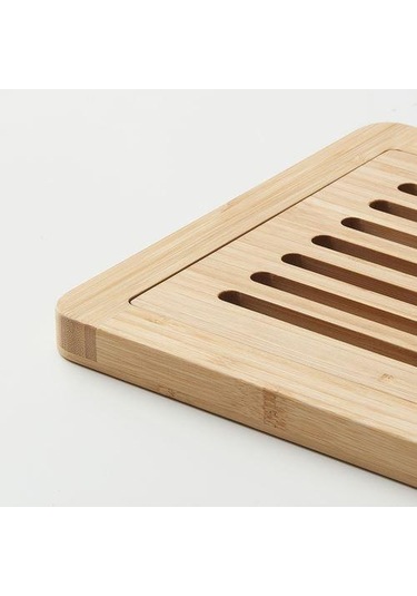 Bambu Kesme Tahtası 37x24 cm MeridyenDukkan Tepsili-Sunumluk Kesm