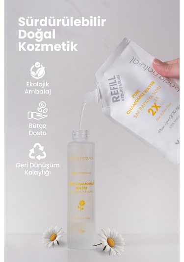 Bade Natural Papatya Suyu Saç Toniği Refill 200 ML