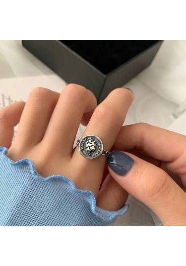 Happy Smile Face Love Wear Combination Ring, Color: J2135 Çok Renkli