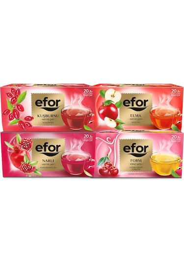Efor Çay Meyve Çayı 4 x 20'li