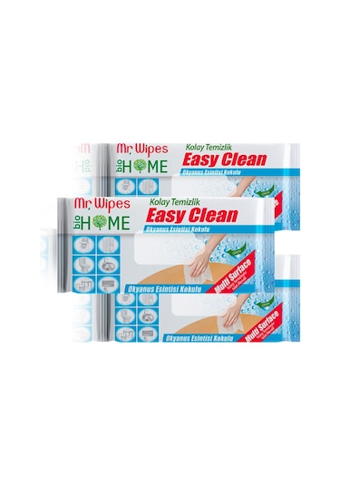 Mr. Wipes Yüzey Temizleme Mendili Okyanus Esintisi 3 x 40 Adet