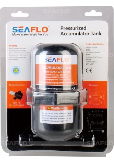 Seaflo Basınç Tankı 0.75 Litre