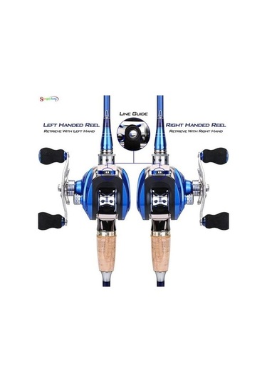 Pazly Kırmızı Balıkçılık Reel, 17+1 Bilyalı, 6.3:1 Dişli, Sol El Yem Döküm Balıkçılık Makarası Takımı