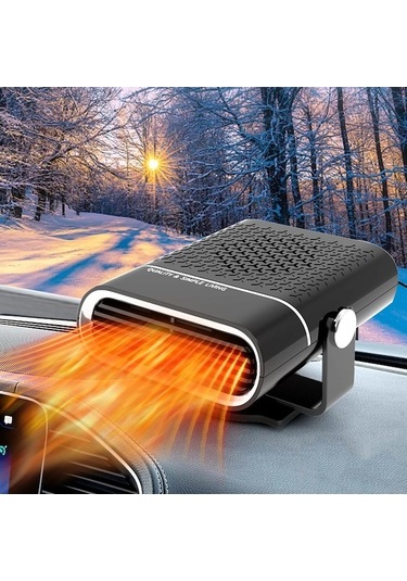 Dancemonkey Lichen Araç Isıtıcı, Araç Plug-ın Isıtıcı, Araç Taşınabilir Cp Siyah
