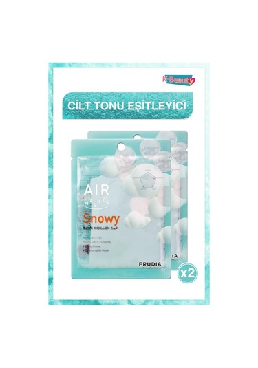 Frudia Air Snowy Dengeleyici Yüz Maskesi 2 x 25 ML