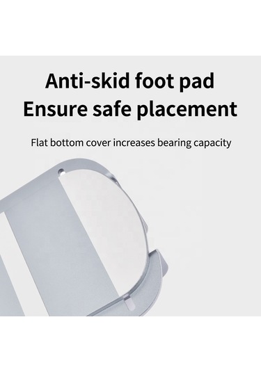 Z34a Büyük Boy Çift Yuvalı Dizüstü Bilgisayar Dikey Depolama Tabanı Ayarlanabilir Alüminyum Alaşımlı Dizüstü Masaüstü Standı - Gümüş