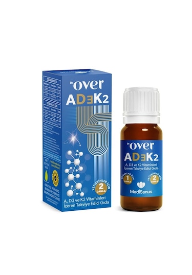 Dr. Over A -D3 K2 Vitaminleri içeren Takviye Edici Gıda 20 ML