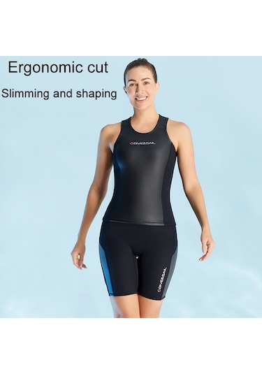 Dıve & Saıl 2mm Bölünmüş Kolsuz Wetsuit Warm Sörf Ve Yüzme Yeleği Tops 001