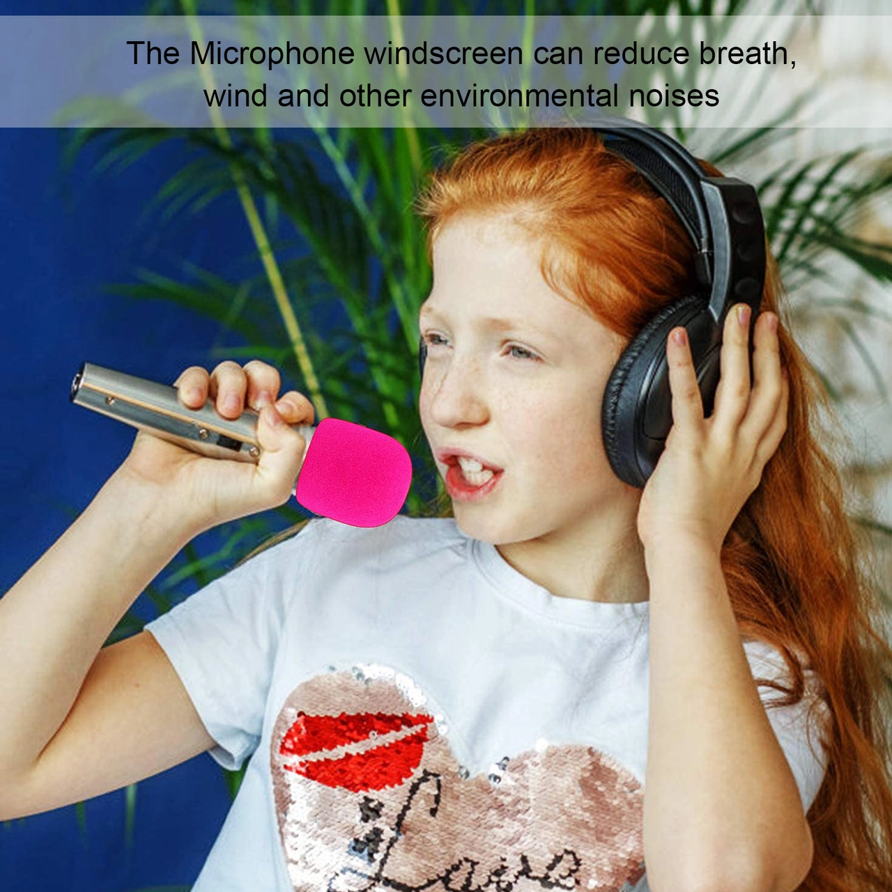 Honmex Mikrofon Muhafaza Örtüsü Ktv Ses Filtresi - Mavi Tekli Paket 60mm Dış Çap 40mm İç Çap