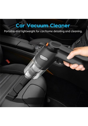 Amigaelegant Araba El Tipi Vakum 10000pa Emiş, Kablosuz Vakum Temizleyici