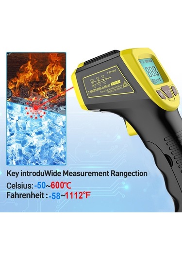 Tongxida Endüstriyel Kızılötesi Termometre Gm320s -50 C-600 C Yüksek Hassasiyetli
