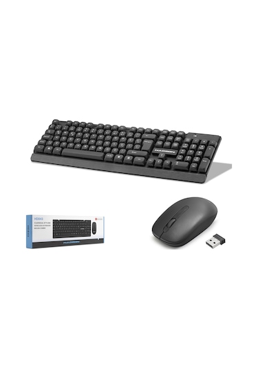 Hadron Hd843 Kablosuz Klavye Mouse Seti 1600 Dpı Siyah Diğer