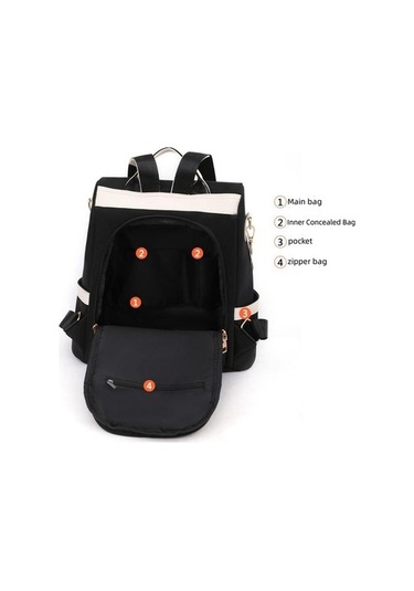 Fastbuy Kadınlar Okul Çift Omuz Büyük Kapasiteli Günlük Sırt Çantası Sky Blue Çok Renkli