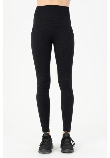 Maraton Active Slimfit Kadın Koşu Siyah Tayt 812093 SiYAH