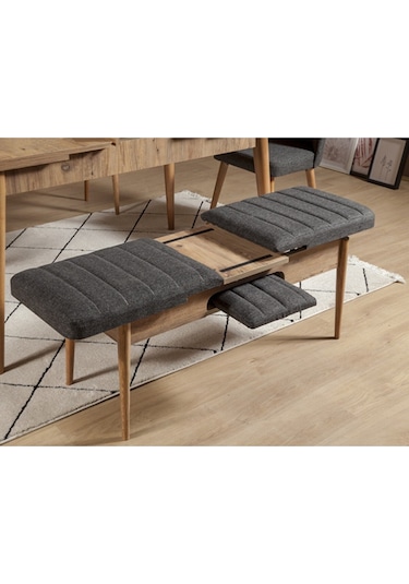 Ahşap Açılır Bench Atlantik Antrasit