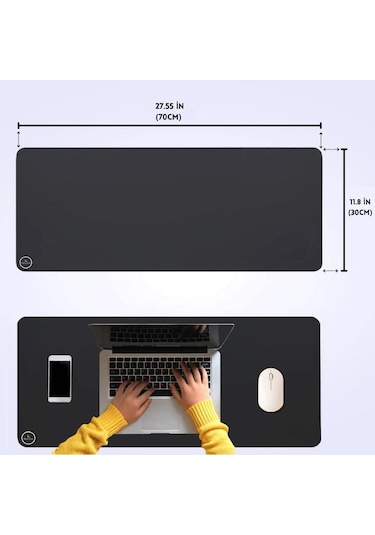Black Deer Siyah 70x30 Large Boy Professional Gaming Ofis Mouse Pad Kaydırmaz Mouse Pad